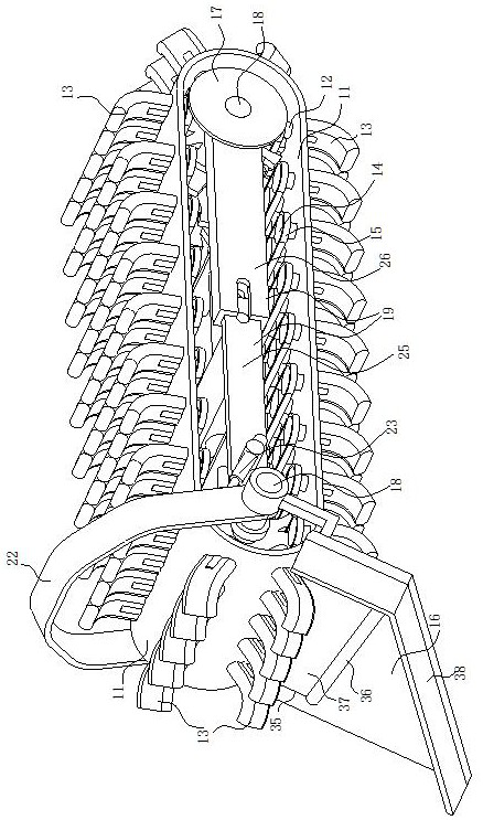 Ditching and soil loosening integrated equipment for land consolidation