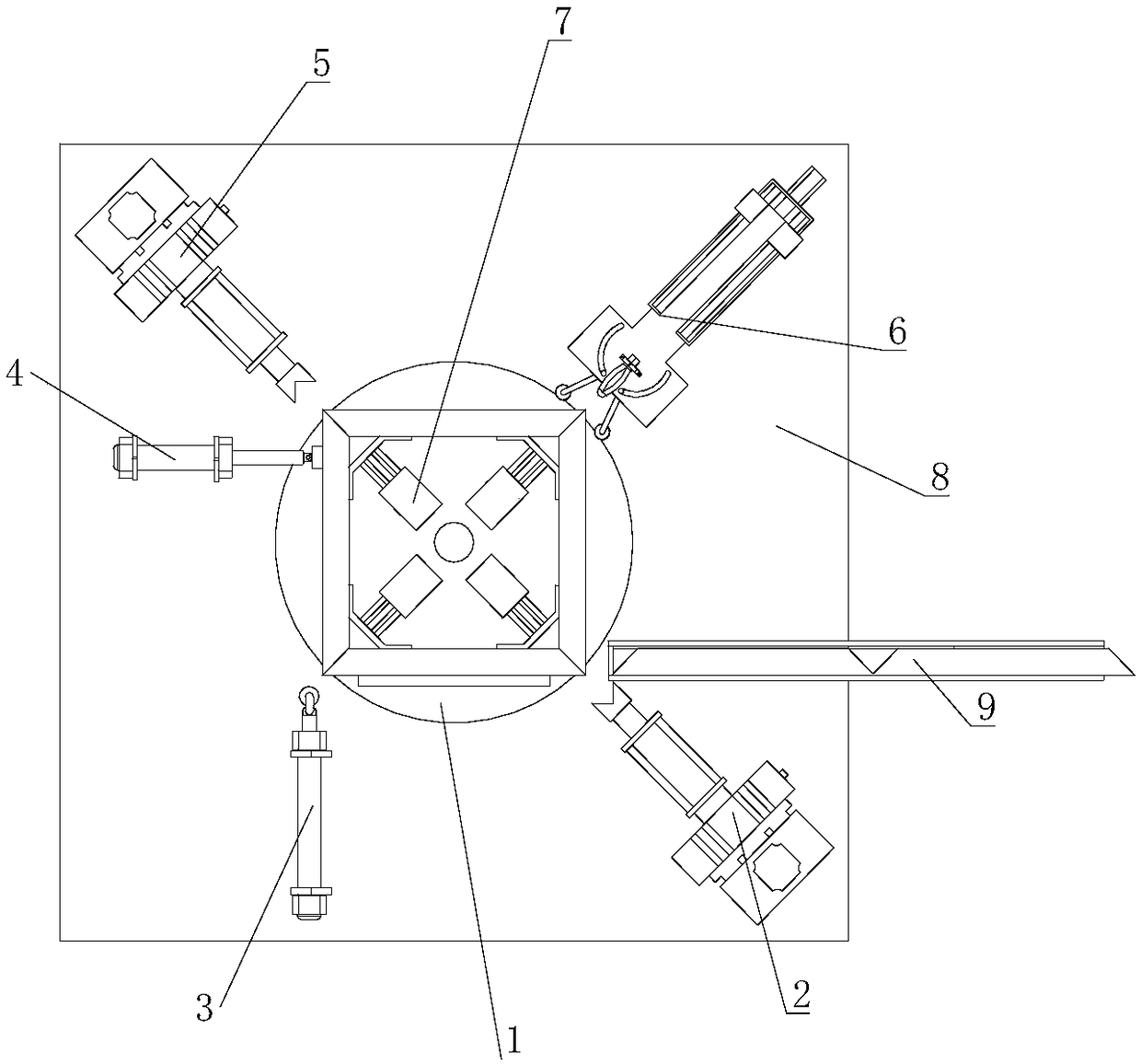 Automatic bending and welding equipment for door and window pipe materials