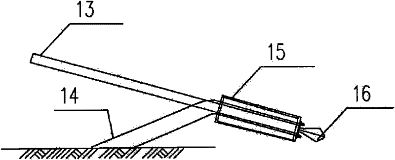 Construction method using blowout plug to shield oblique drilling hole