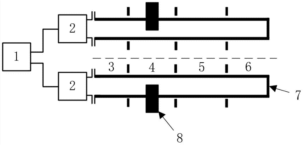 High temperature calibration device and calibration method for microwave dielectric material testing