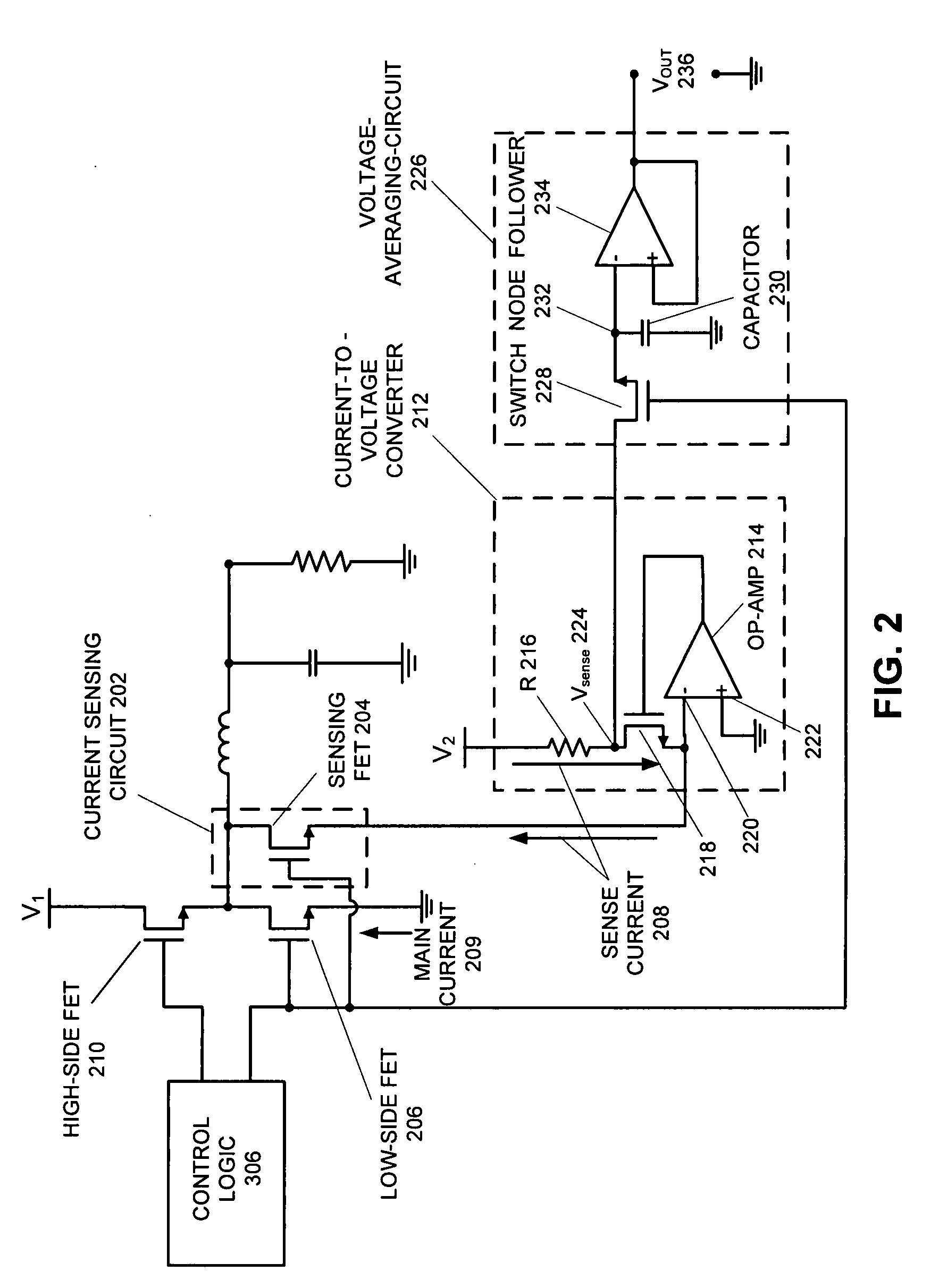 Method and apparatus for measuring the output current of a switching regulator