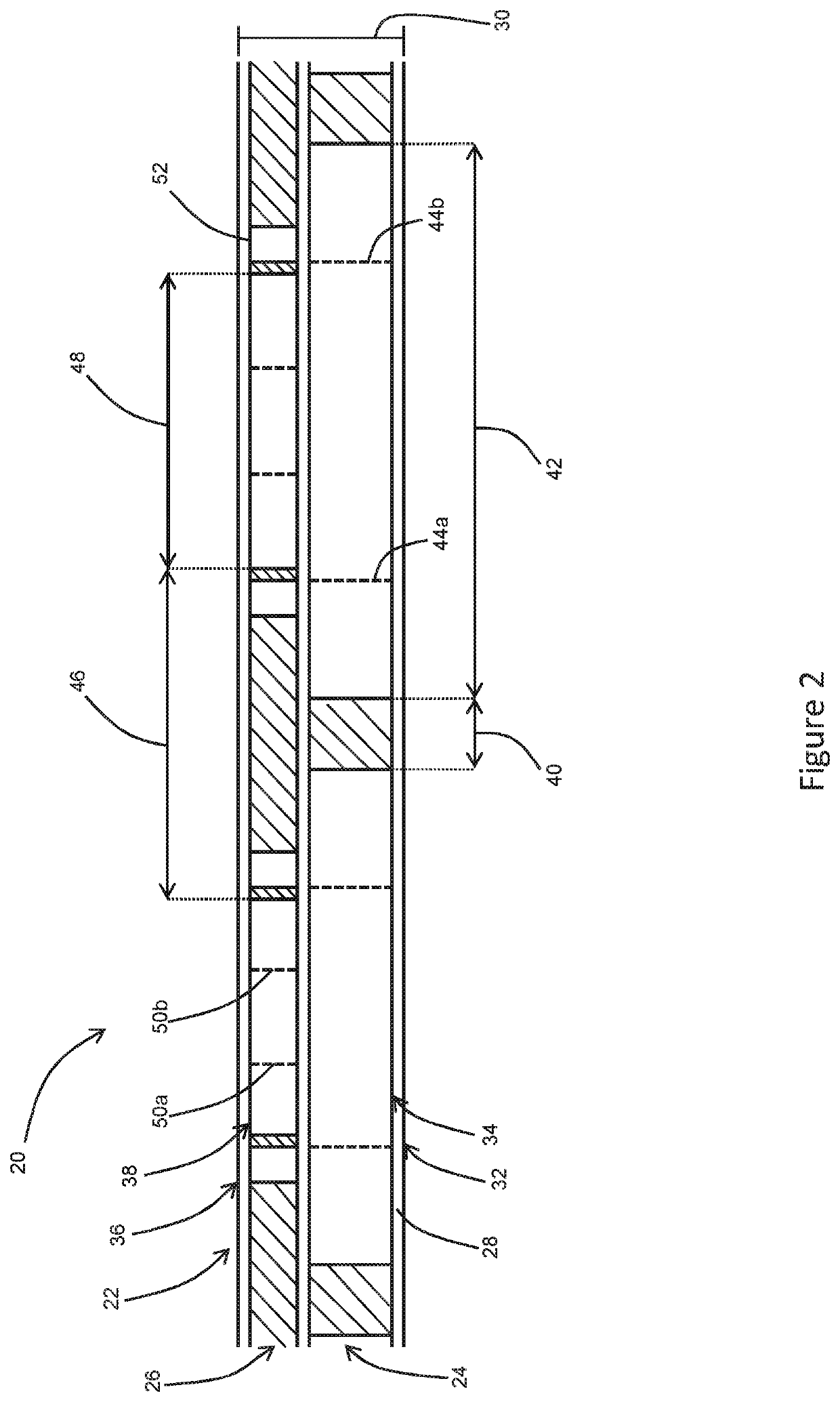 Header tape arrangement for a curtain