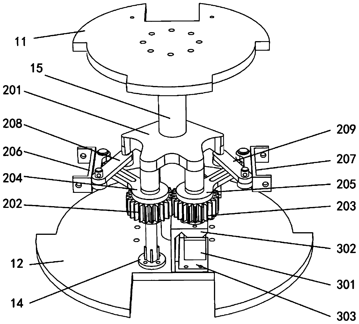 An underactuated hand palm supporting multiple finger layouts