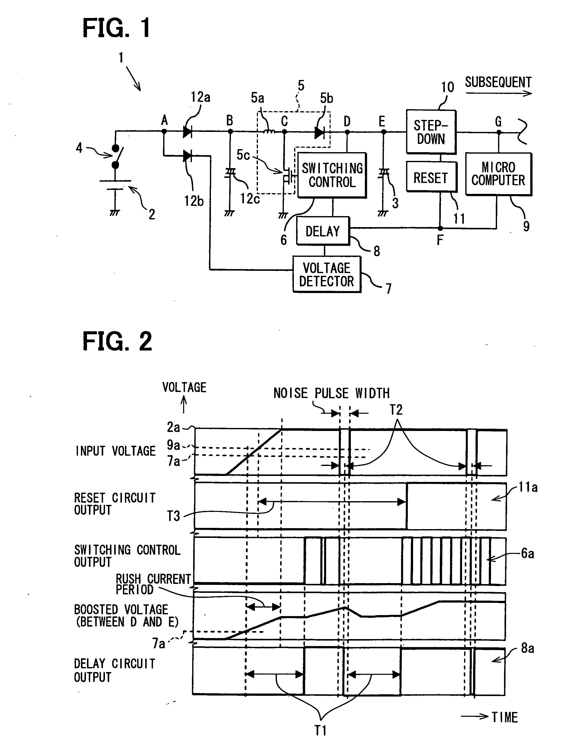 Switching booster power circuit