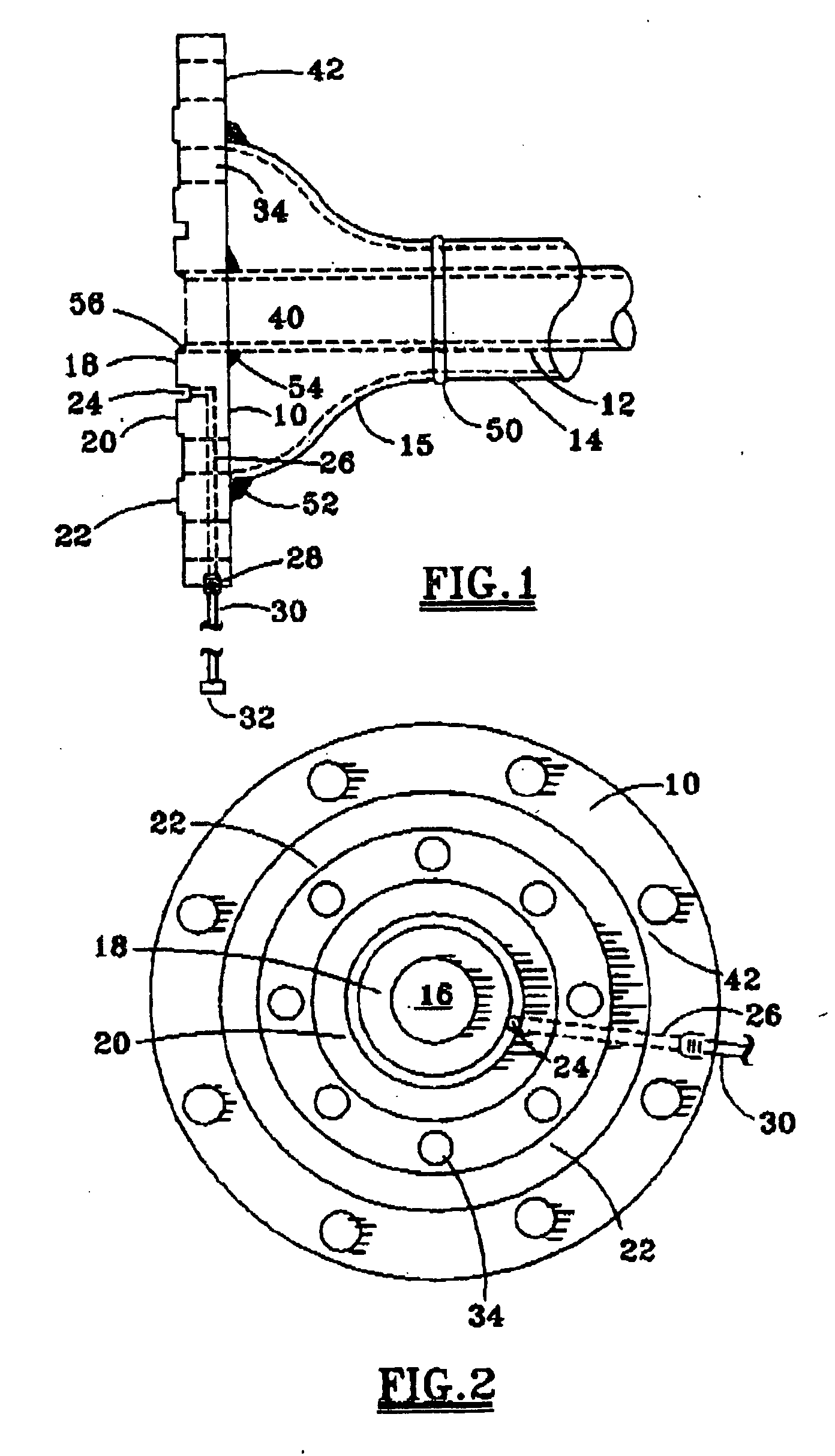 Jacketed pipe flange and method