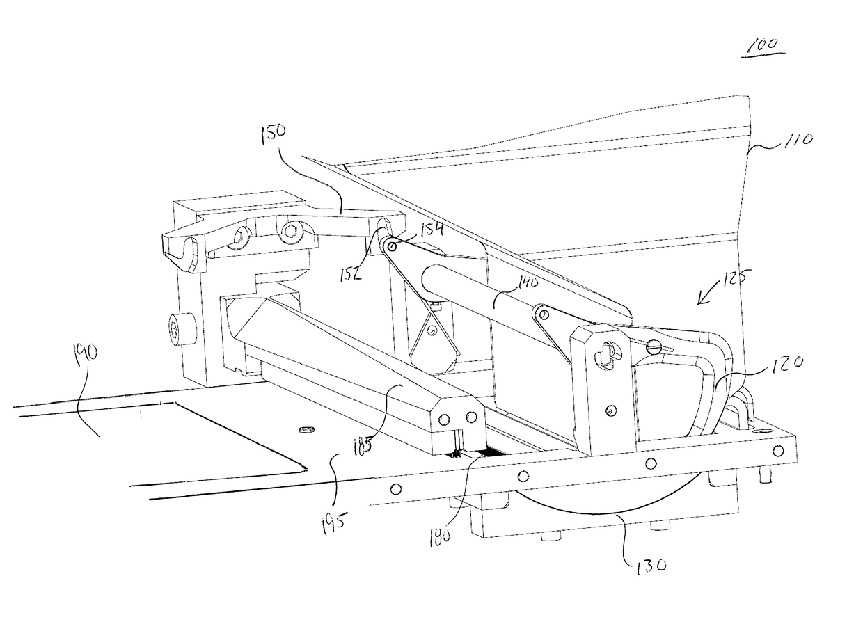 Method and apparatus for producing a three-dimensional article