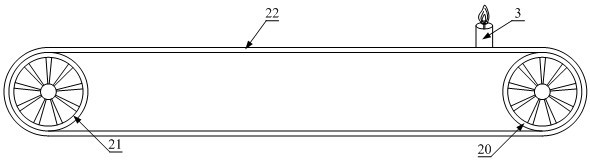 System and method for measuring diffusion flame frontal surface three-dimensional structure of motion fire source