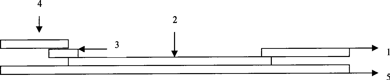 Test paper strip for detecting encephalitis virus IgM antibody colloidal gold, method for making same and applications