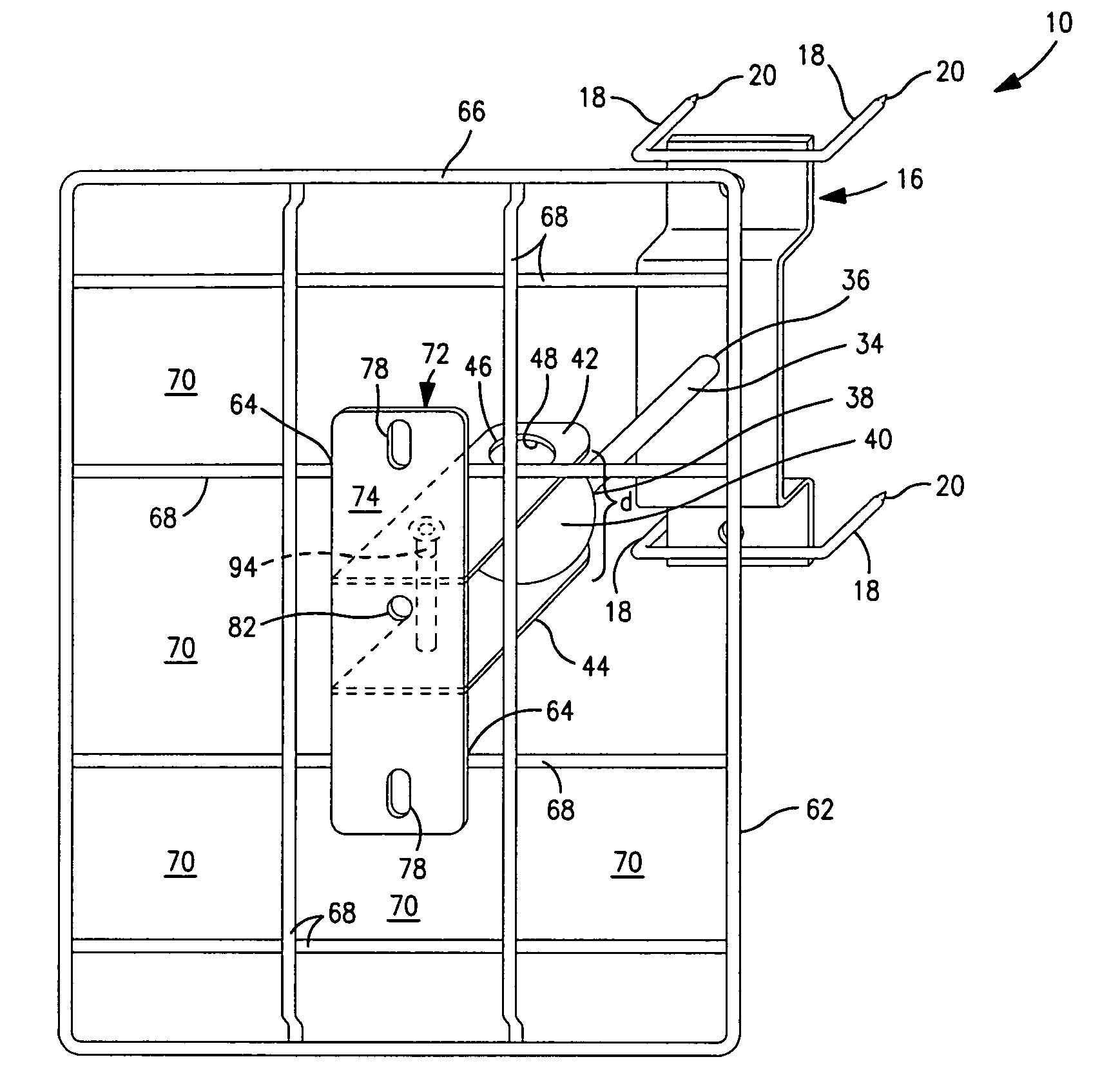 Adjustable mount for securing a camera, video camera, etc. to another member