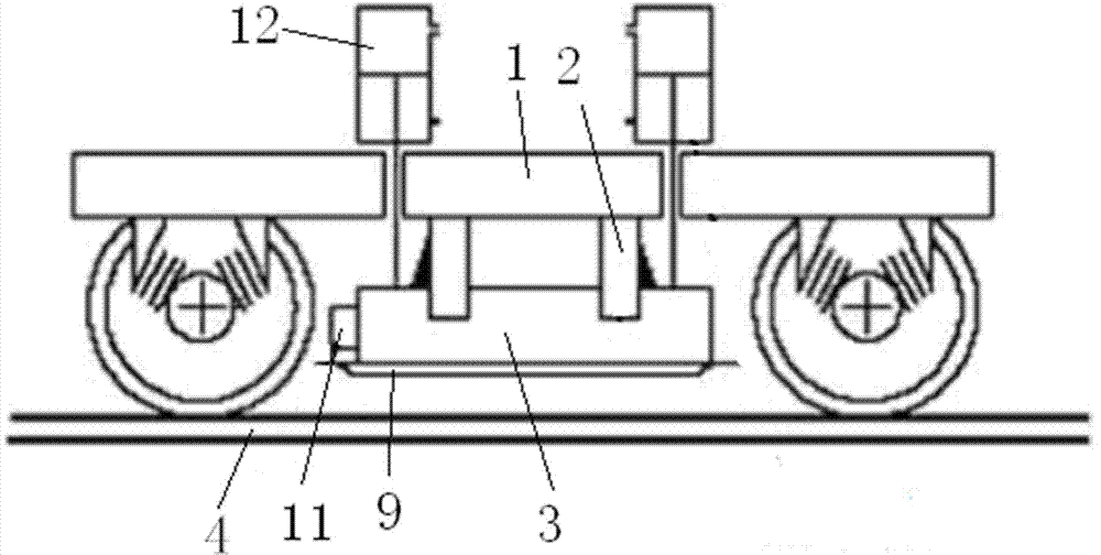 Single magnetic type permanent magnet track braking device