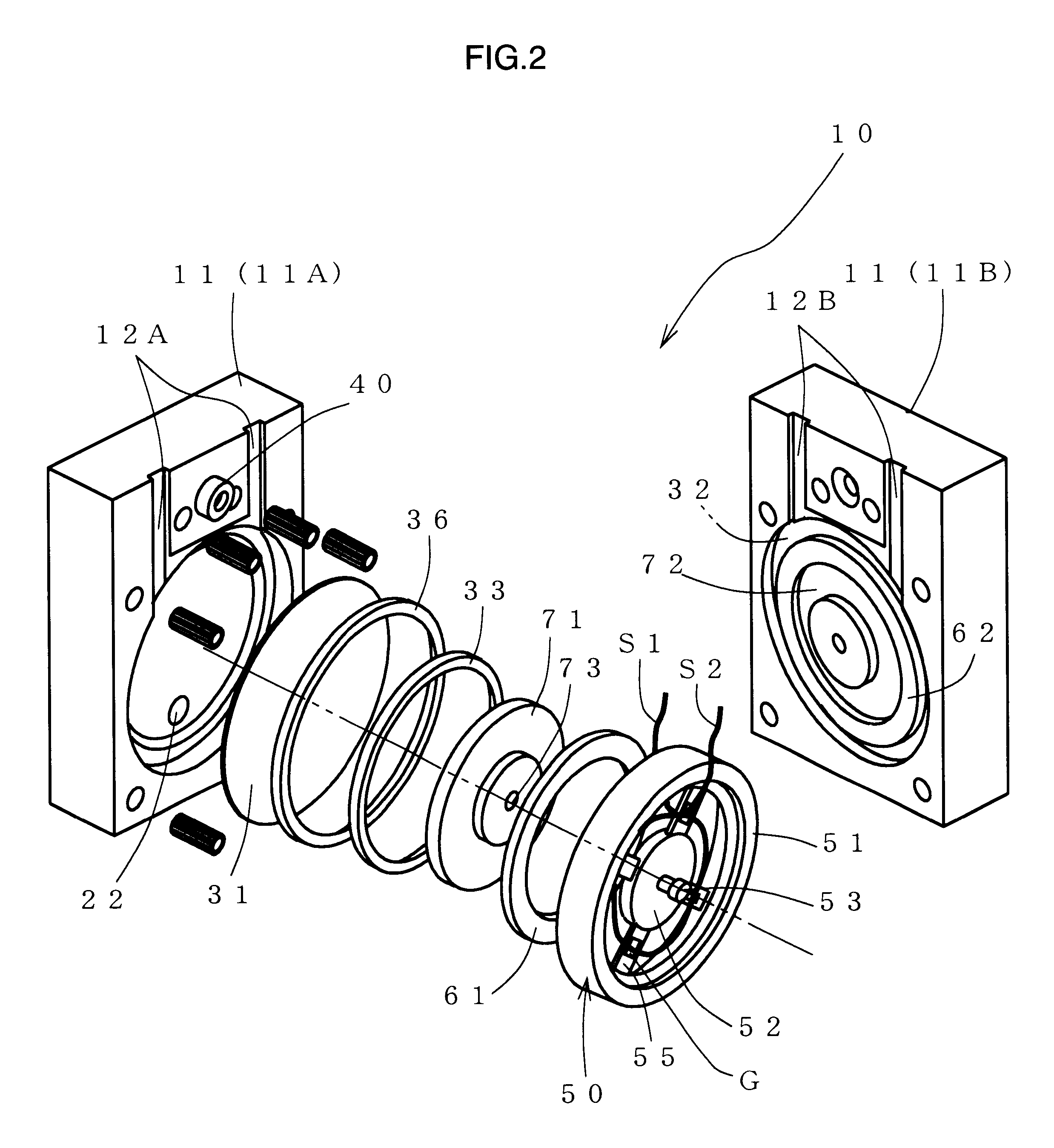 Dual-diaphragm differential pressure flow rate sensor