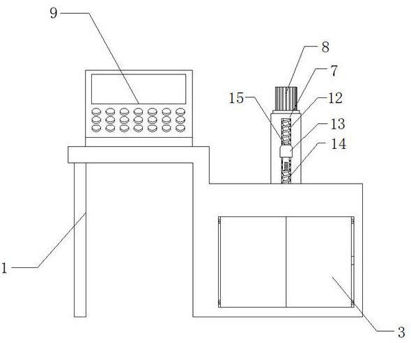 Electronic tongue detection device and detection method for meat stuffing pastry production