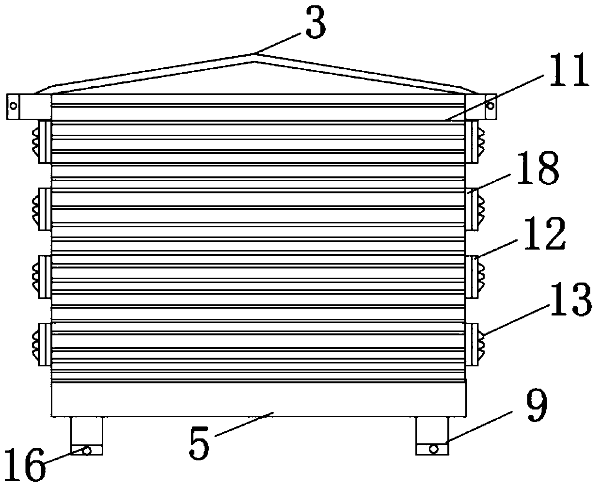 Subway line control cabinet with good moisture-proof effect