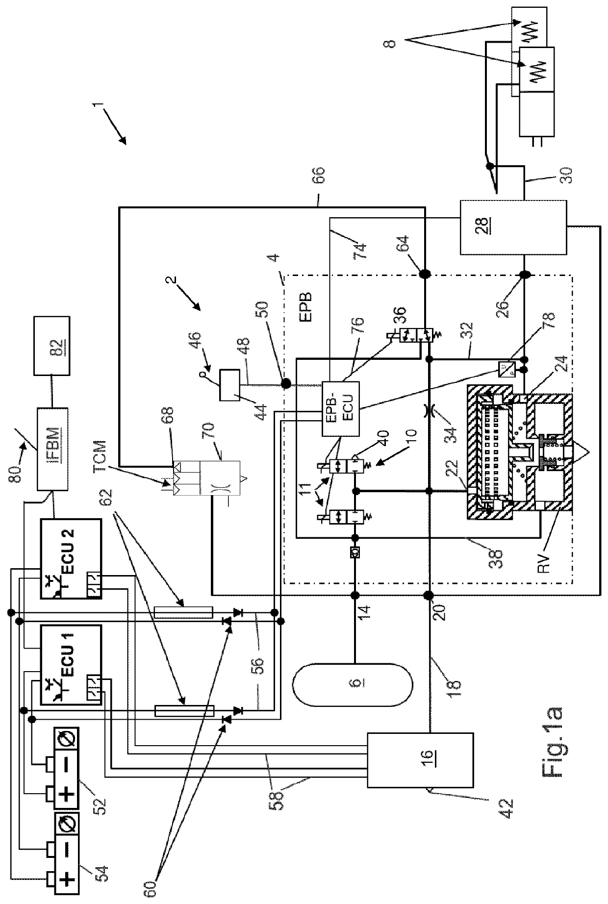 Electropneumatic equipment of a vehicle