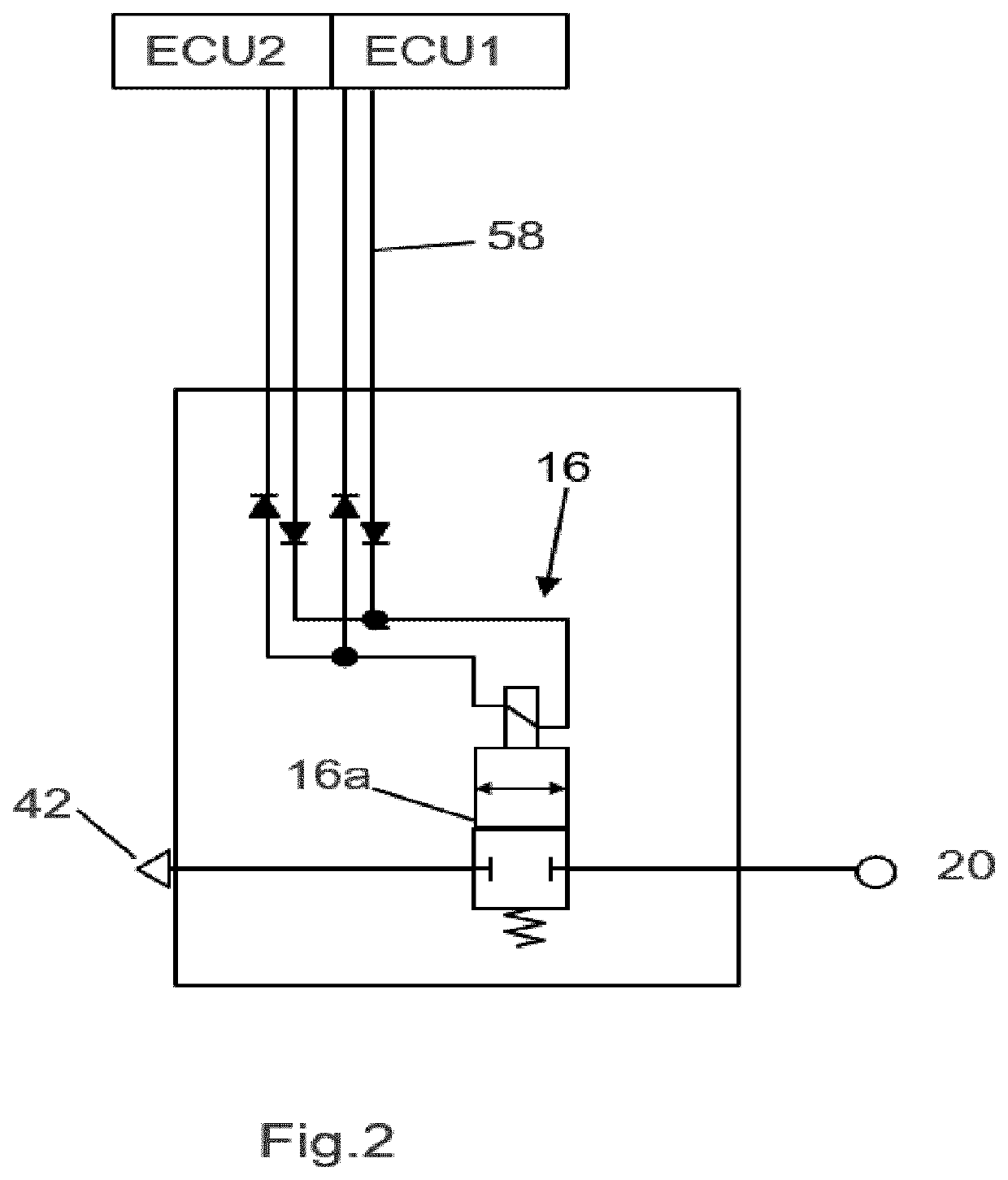 Electropneumatic equipment of a vehicle