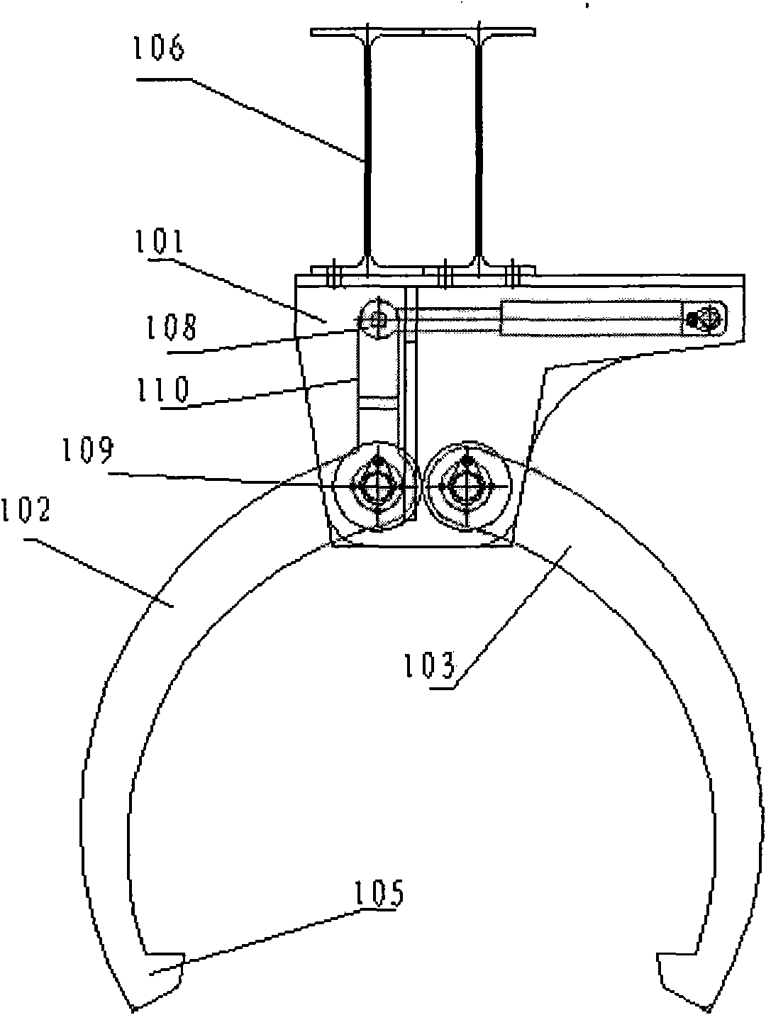 Pipe pile lower die and lifting system thereof