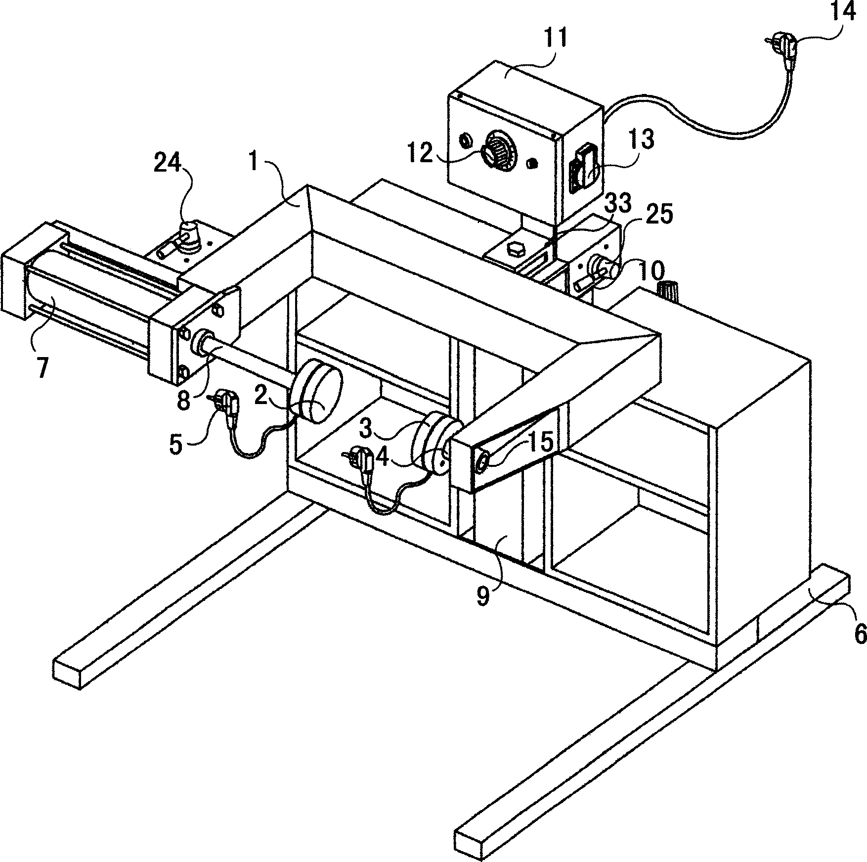 Vulcaizing machine for repairing auto tire