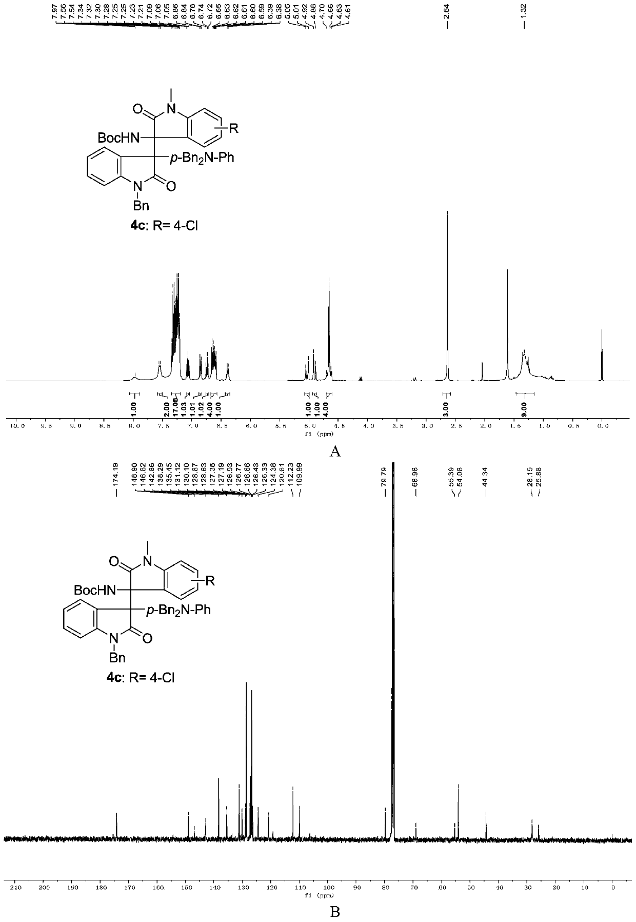 3-aryl-3'-amino bis(quaternary carbon) bis(oxindole) compounds and synthetic method and applications thereof