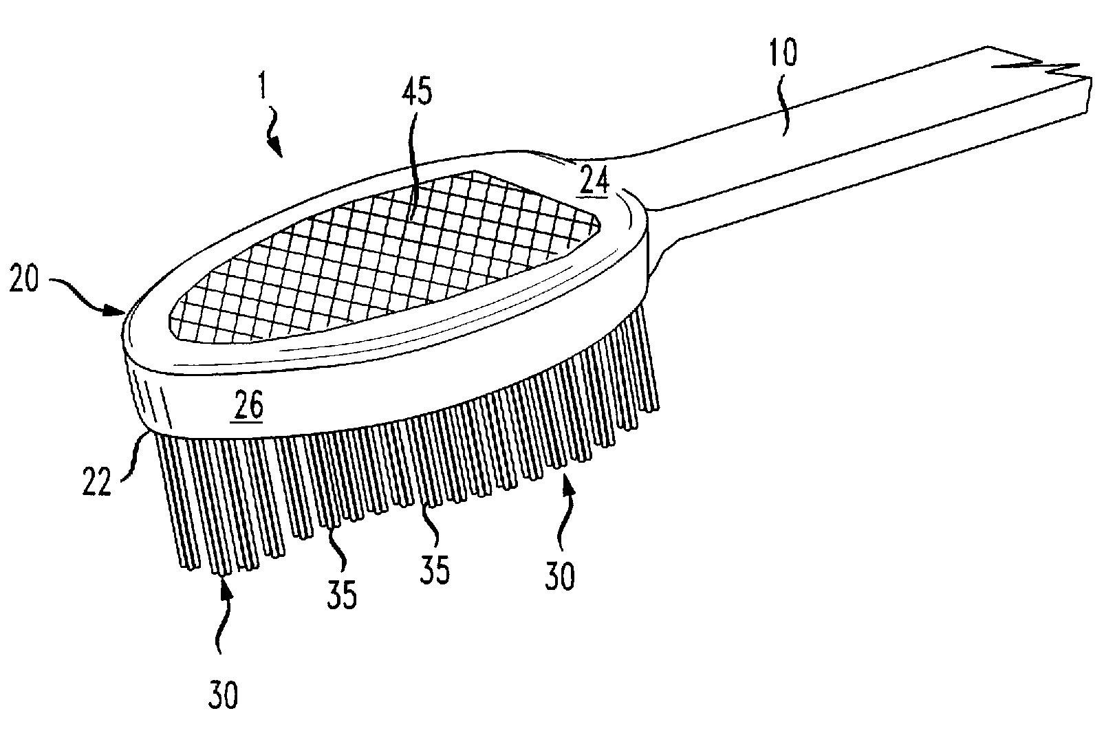 Oral care implement housing an oral care agent