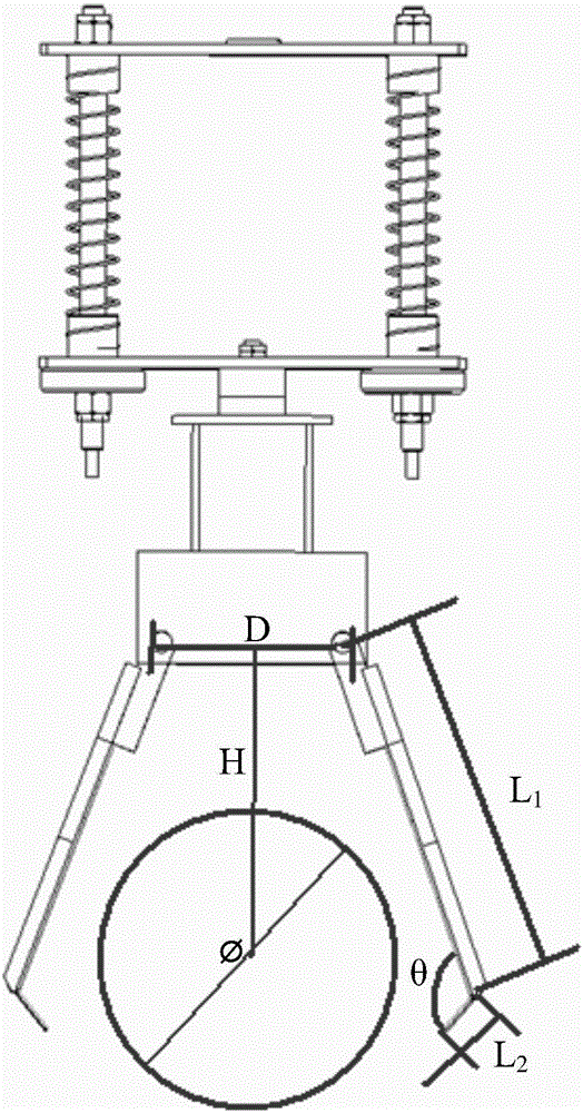 Robot end execution protection mechanism with one-way buffering function