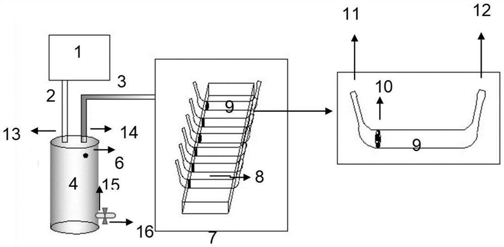 High-flux polypeptide synthesis device and use method thereof