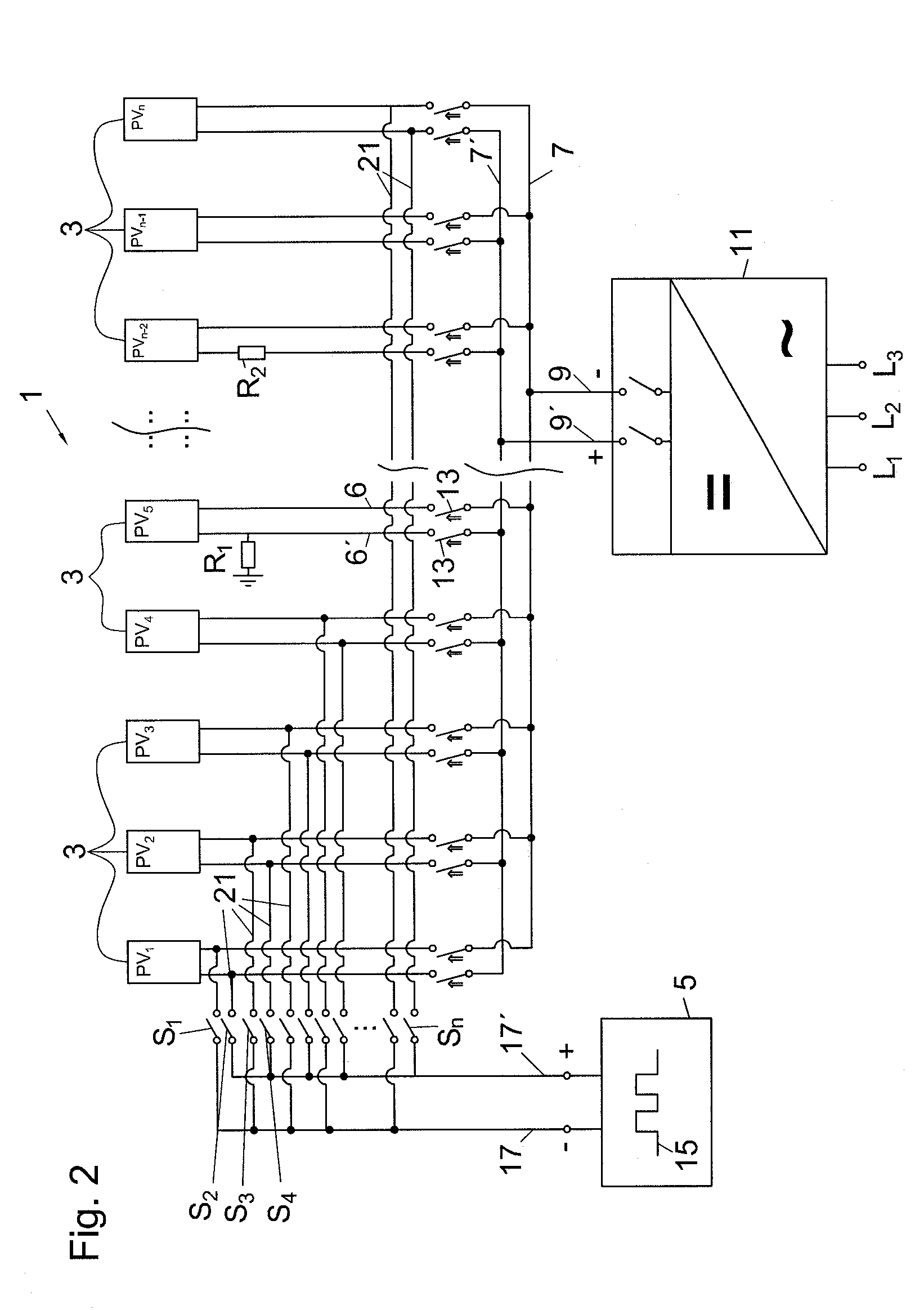 Insulation test method for large-scale photovoltaic systems