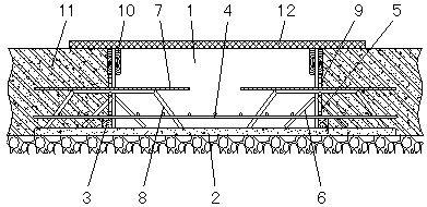 A structure and construction method of basement post-pouring belt