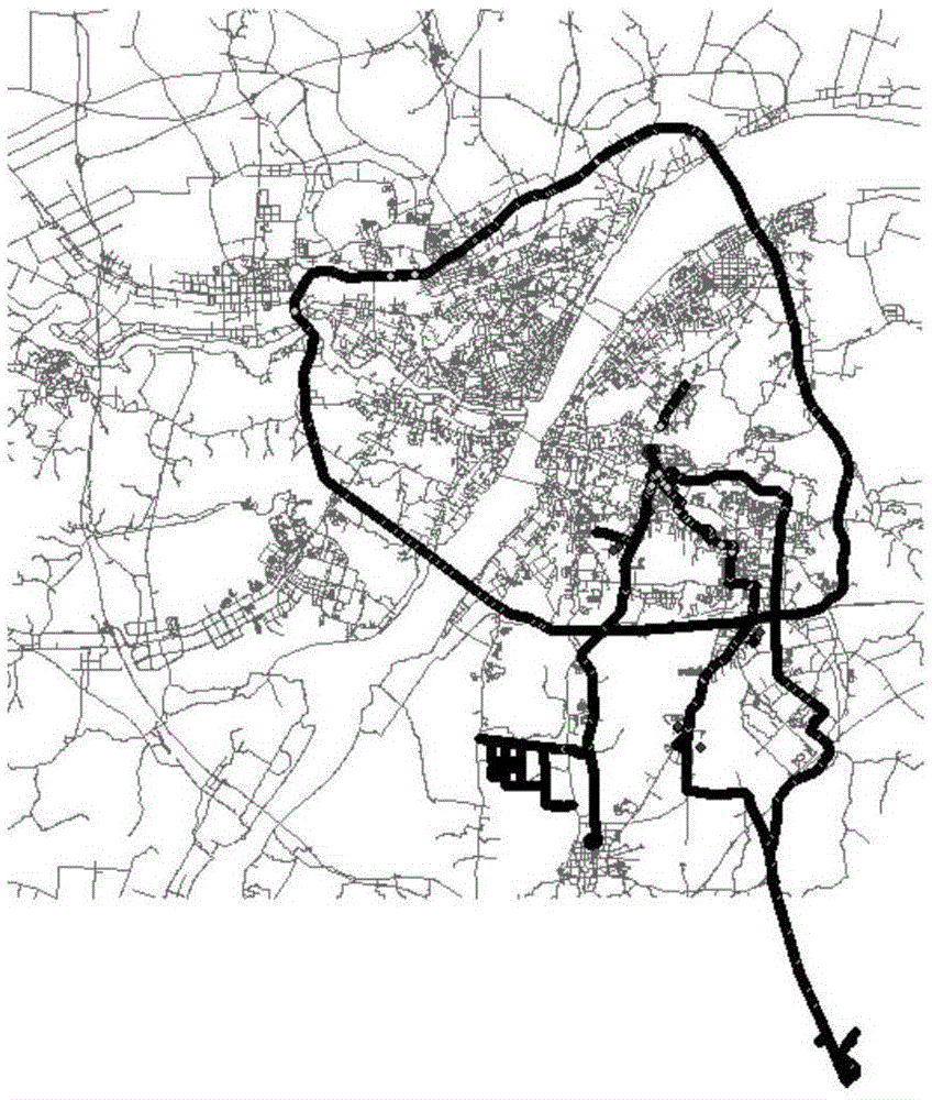 Vehicle-mounted GPS space-time trajectory big data optimization method and system