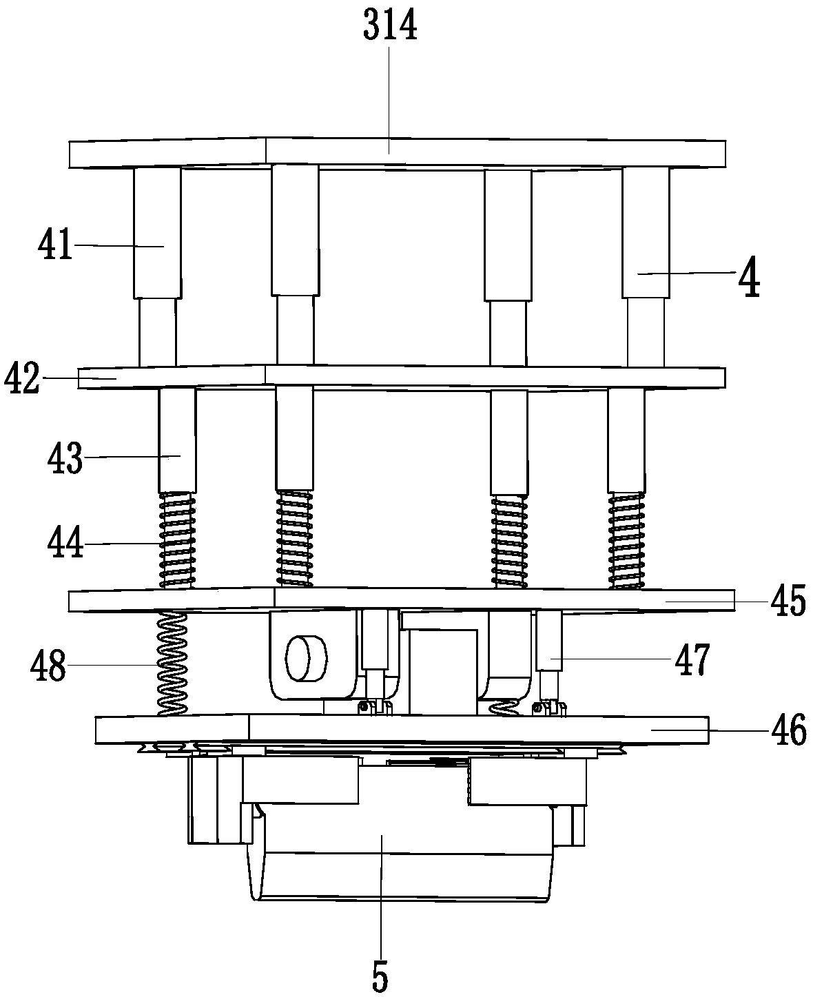 Back-scraping device with adjustable intensity against medical neuropathic pain diseases