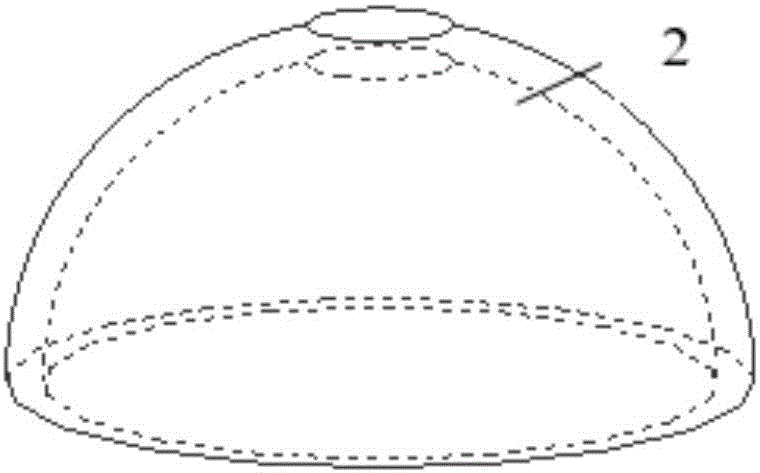 ''Mushroom type'' oscillating water column type wave energy conversion device