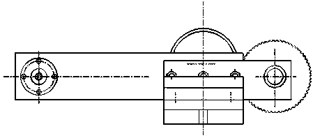 Power device of lathe for drilling blind holes in inner walls of embedded bearings