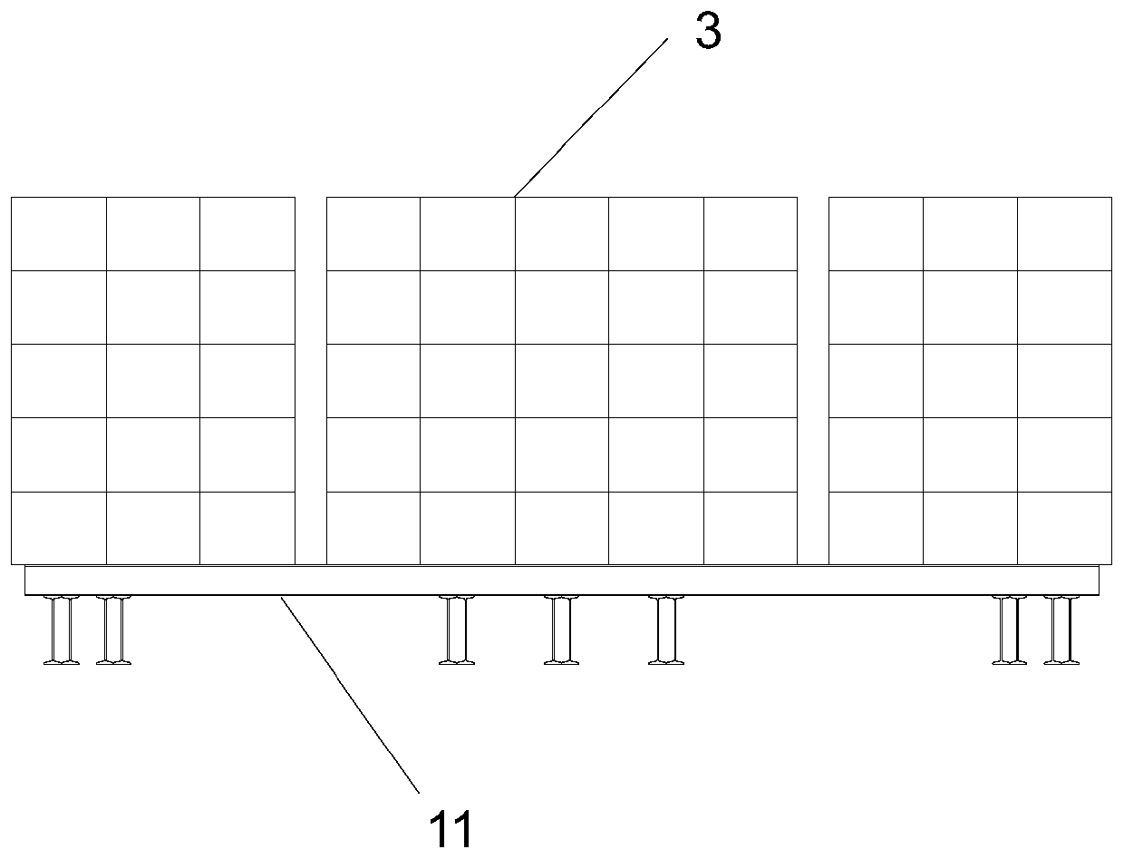 Preloading method of bridge support