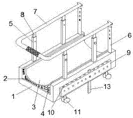 Damping base for motor