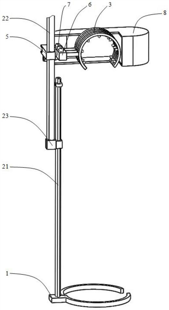 A cleaning device for daily maintenance of industrial robots