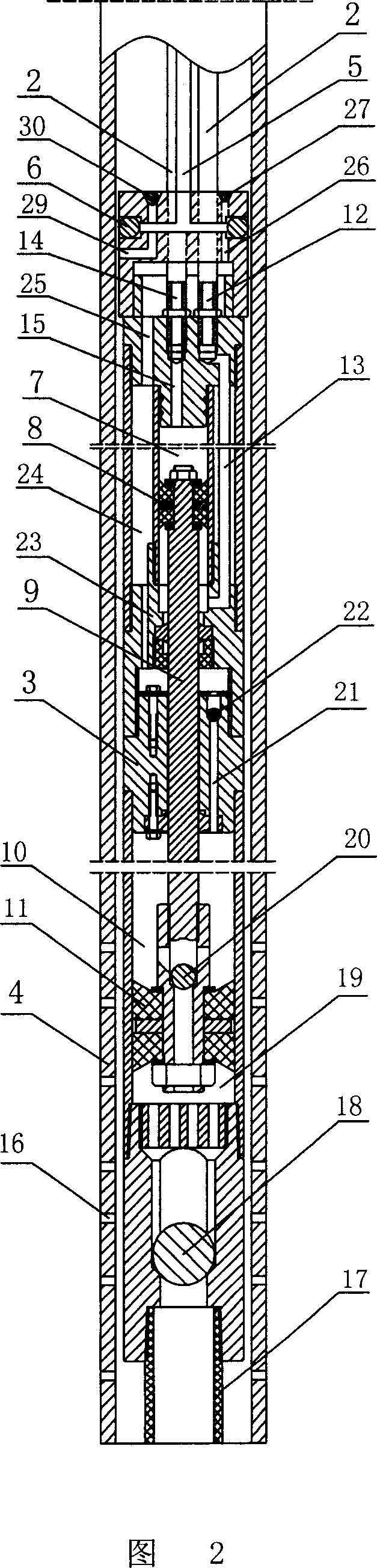 Intelligent hydraulic oil production well device