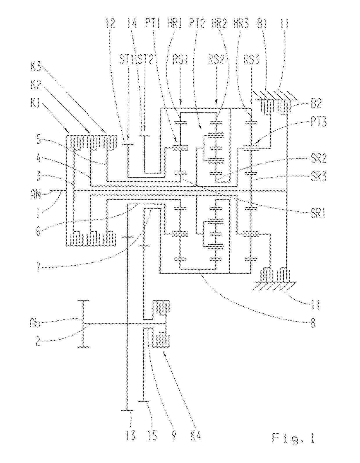 Multi-speed transmission in planetary design