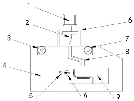 Color steel tile shearing mechanism with ASA base film a film coating material