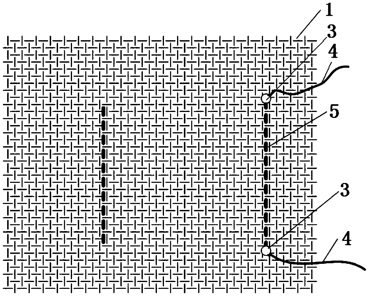 A kind of flexible strain sensing woven fabric and its manufacturing process