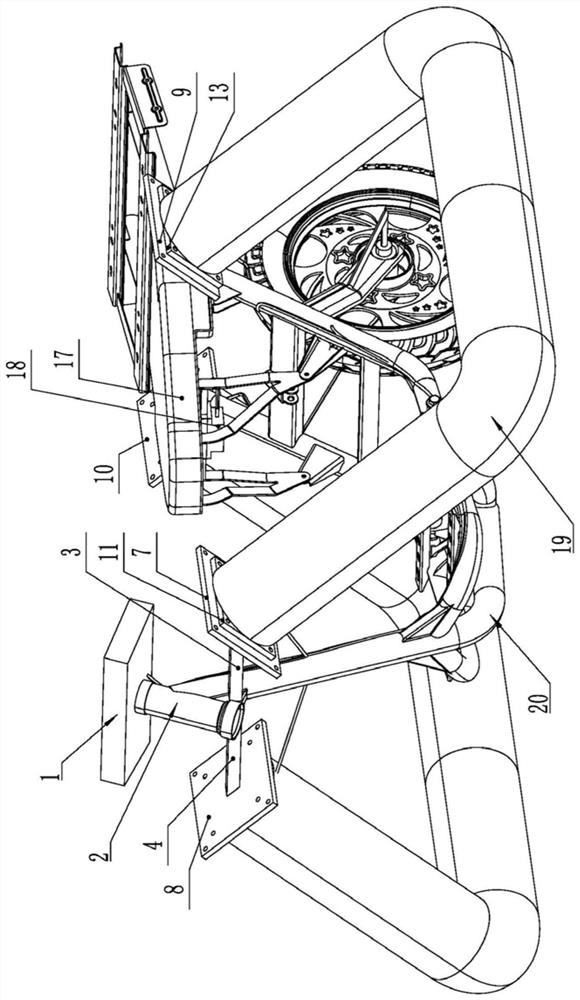 Anti-rollover device and anti-rollover method for electric automatic vehicle