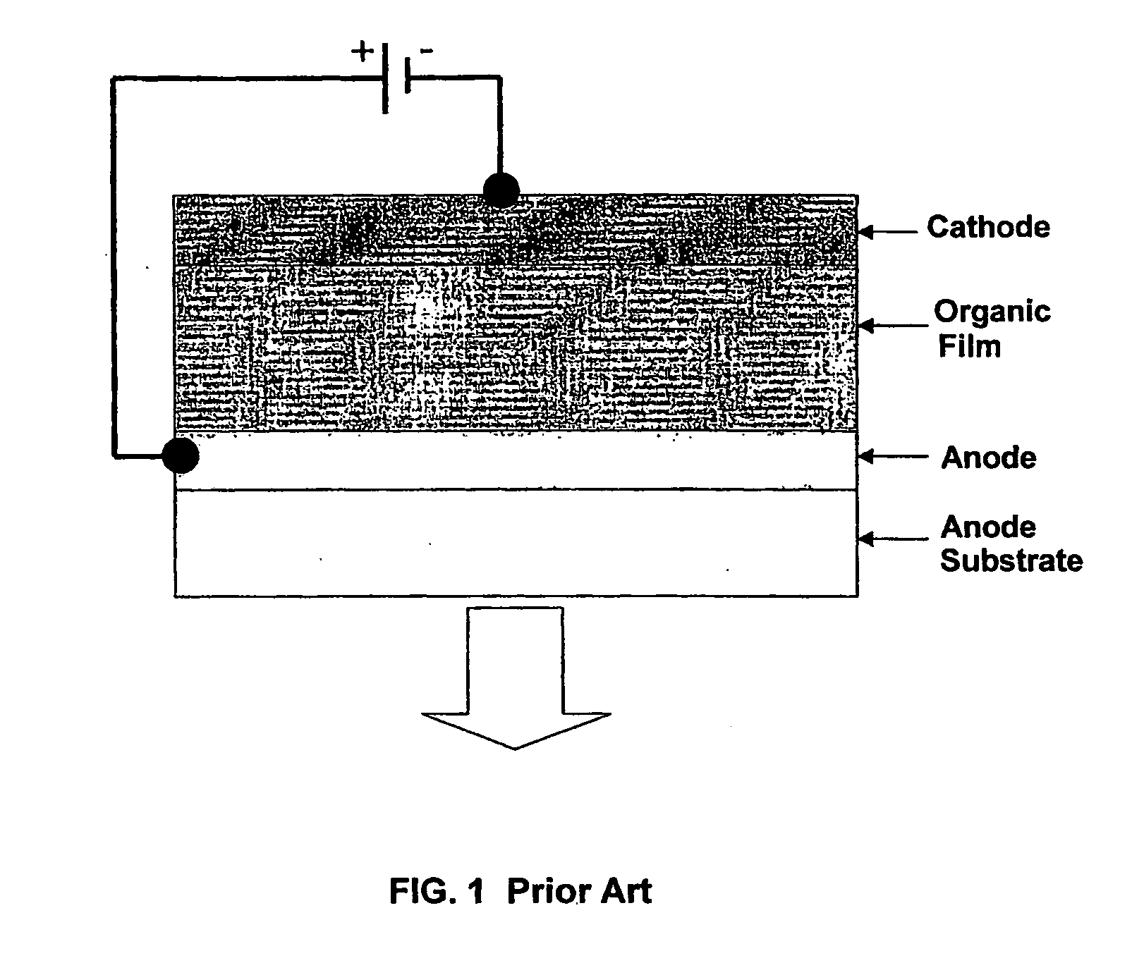 Method of Improving the Charge Injection to Organic Films in Organic Thin Film Devices