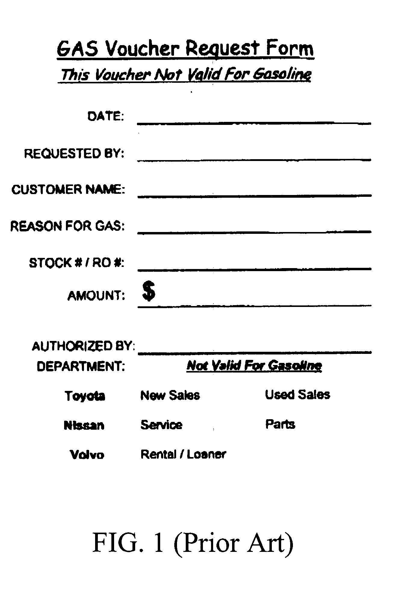 System for managing gas expenditures