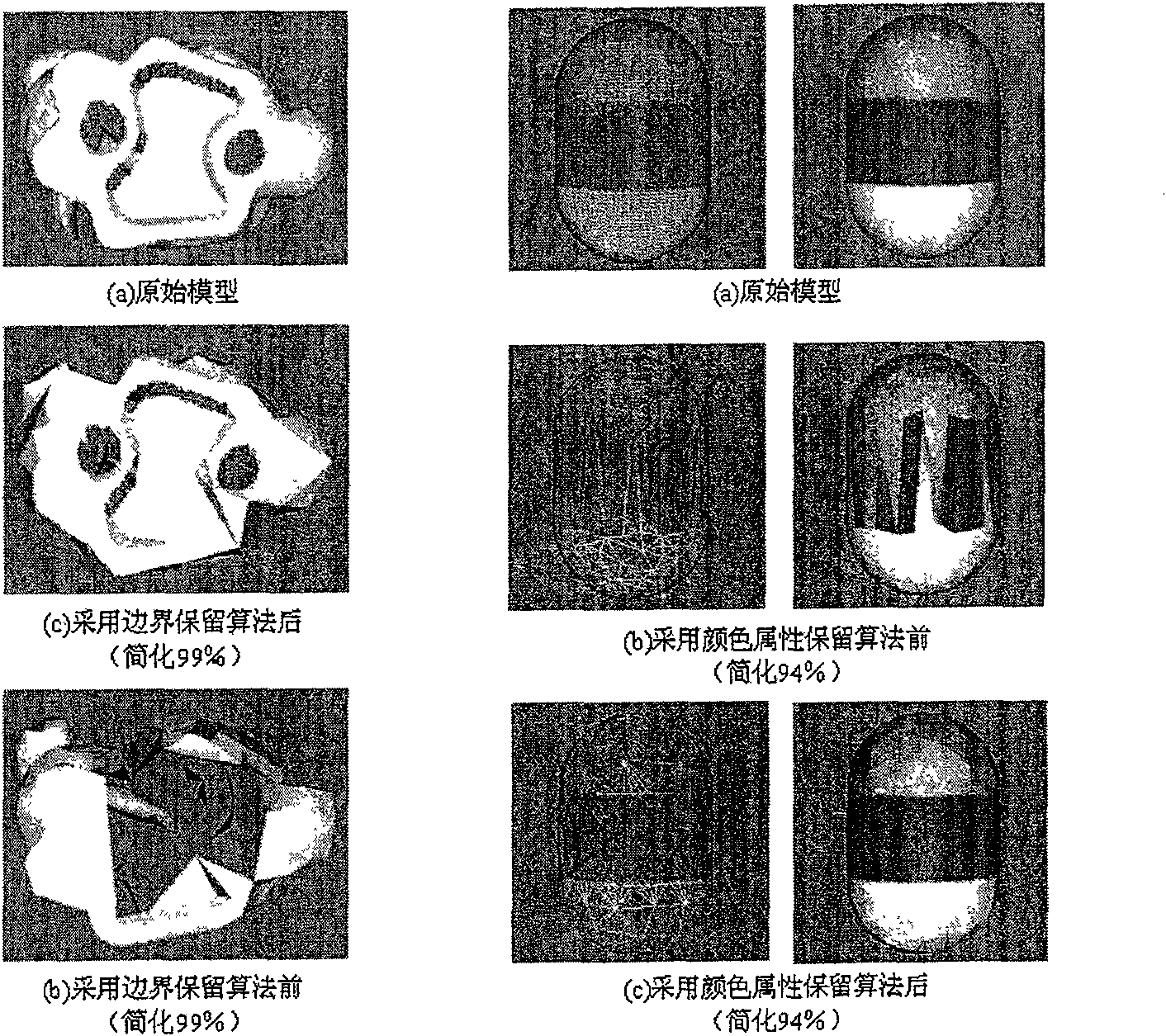 Characteristic reservation based three-dimensional model progressive transmission method