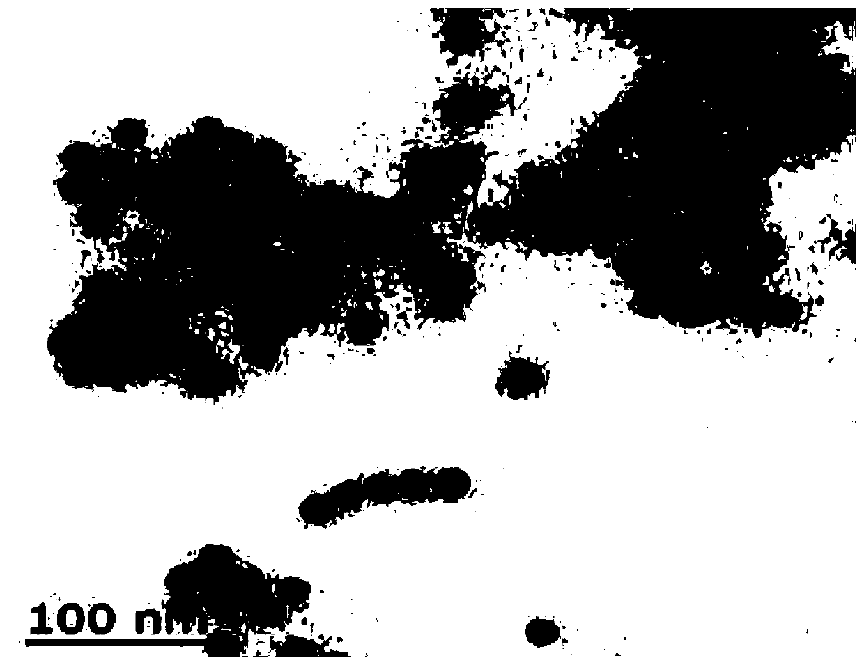 Method for detecting content of lead in tea leaves based on upconversion-gold nanometer-magnetic nanometer specific system