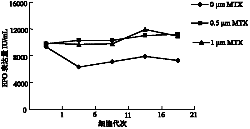 Serum free medium and culture method for high expression of erythropoietin in CHO (Chinese hamster ovary) cells