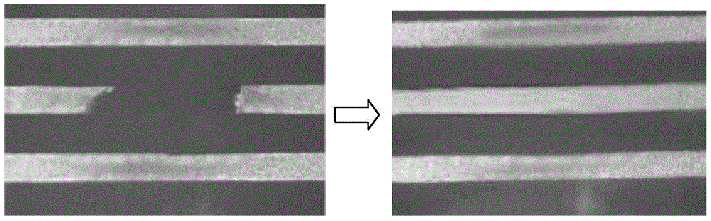 Device and method for repairing disconnection of liquid crystal panel