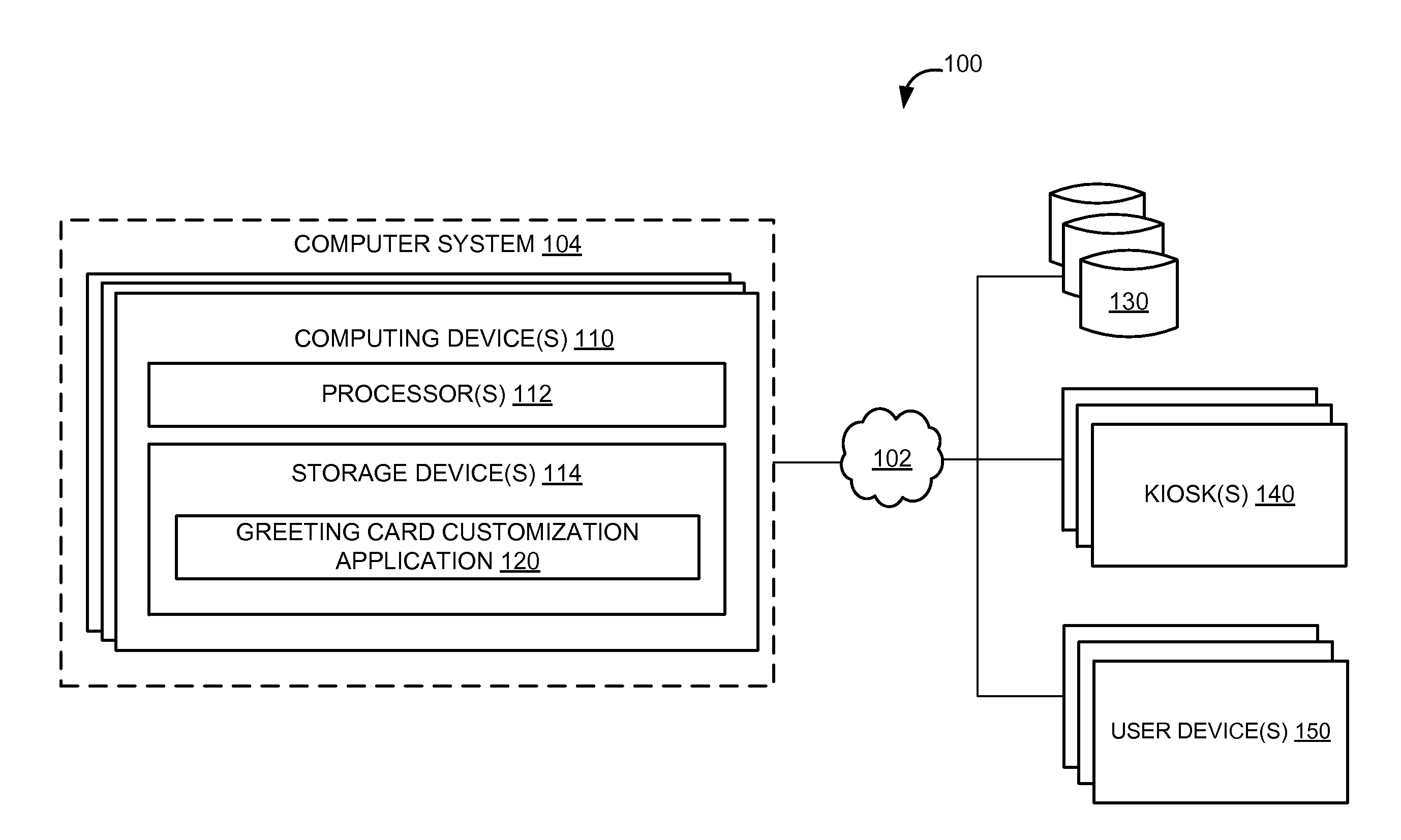 User customized greeting card design system with portal for crowd-sourced artwork