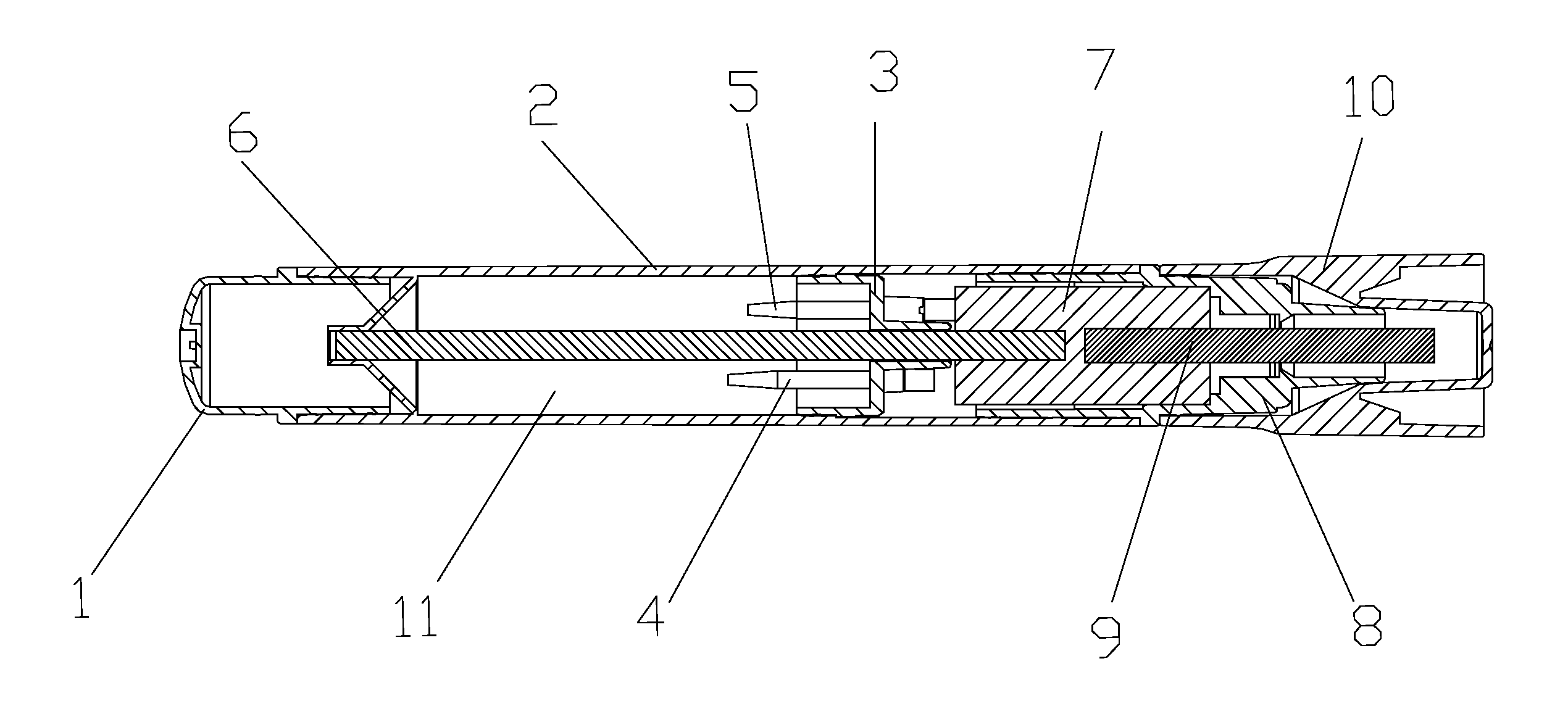 Writing pen with ink storage