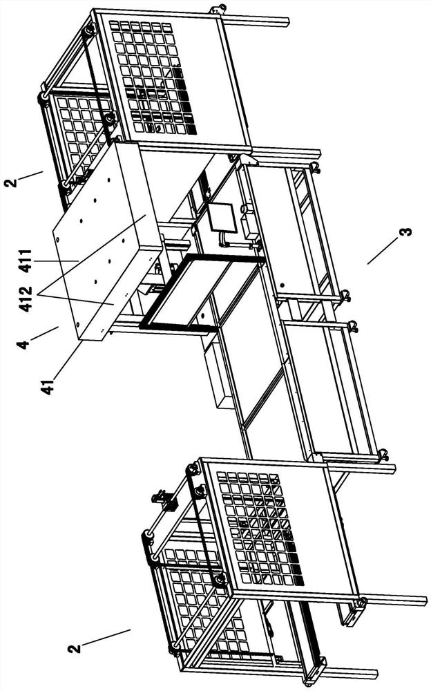 Automated fast batch scanning code assembly line for small express mail and its processing method