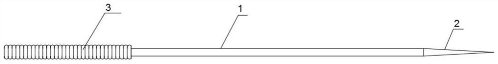 Painless acupuncture needle and manufacturing method thereof