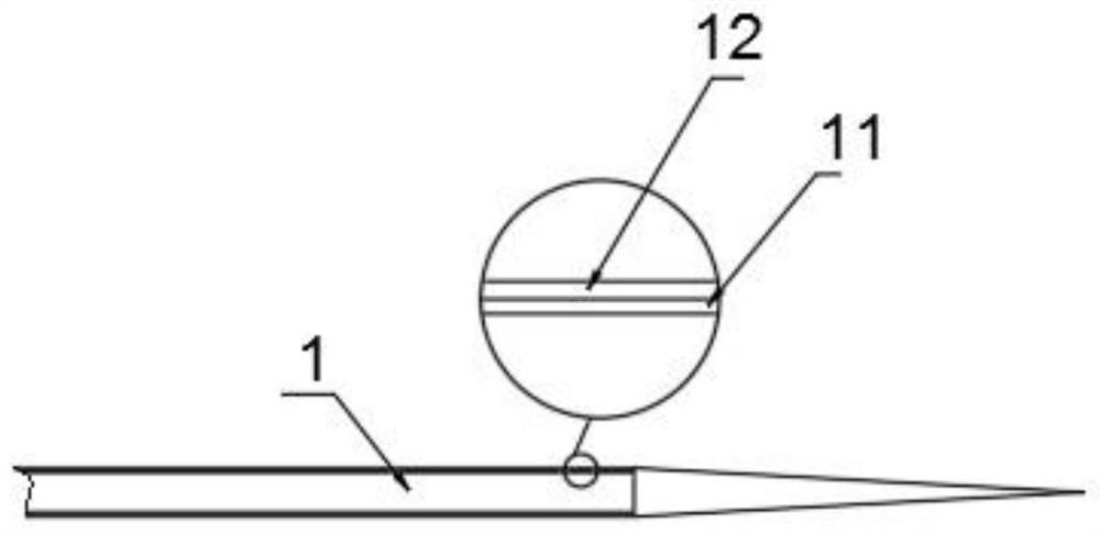 Painless acupuncture needle and manufacturing method thereof